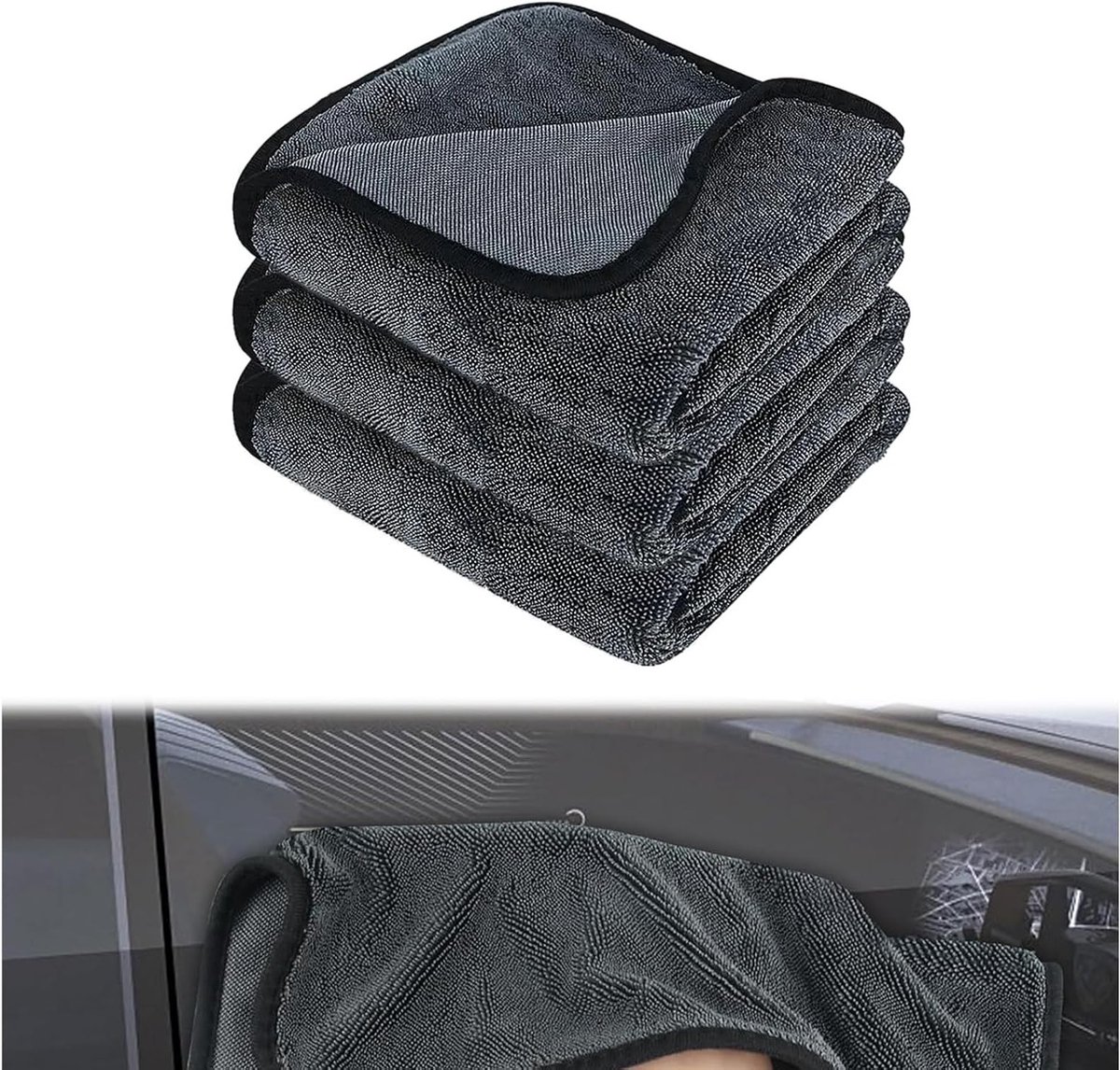 Set van 3 Wonderdoeken Ultra Absorberend Microvezel voor Auto en Huis