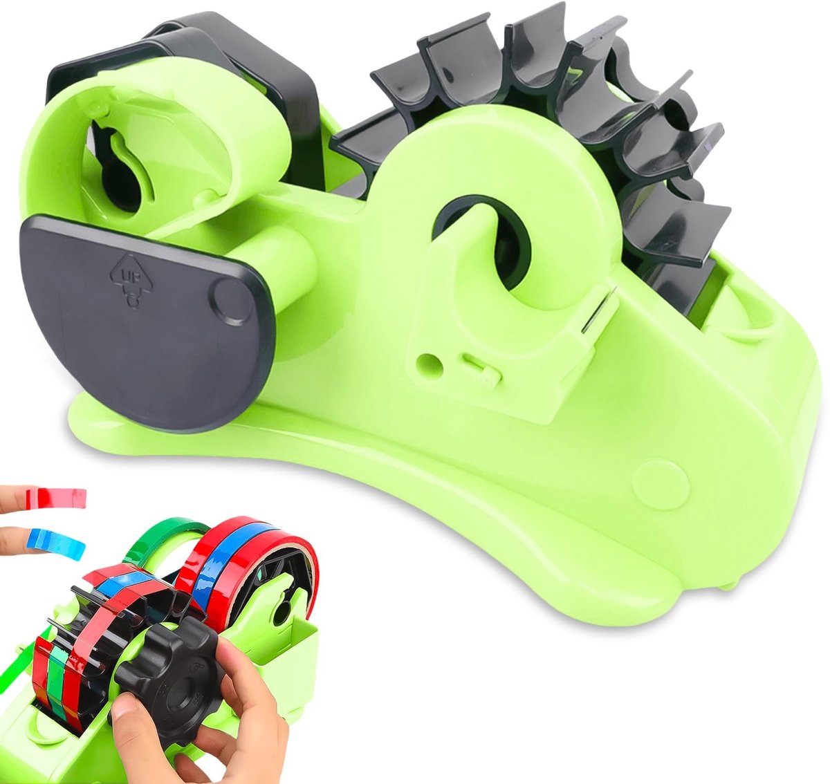 ONF3 - Tape Dispenser - Multi-Roll Tape Dispenser - Voor Sublimatie en Vinyl - Groene Kleur - Handige Tape Organizer - Ideaal voor Creatieve Pro...