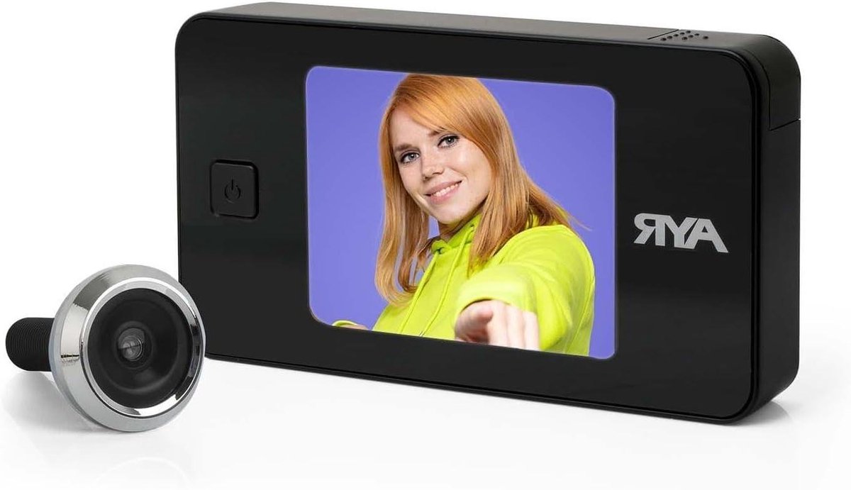 Digitale Deurspion - Deurcamera Beveiliging - Veiligheid Thuis - Eenvoudige Installatie - 38-110mm Deurdikte - Zwart Chroom