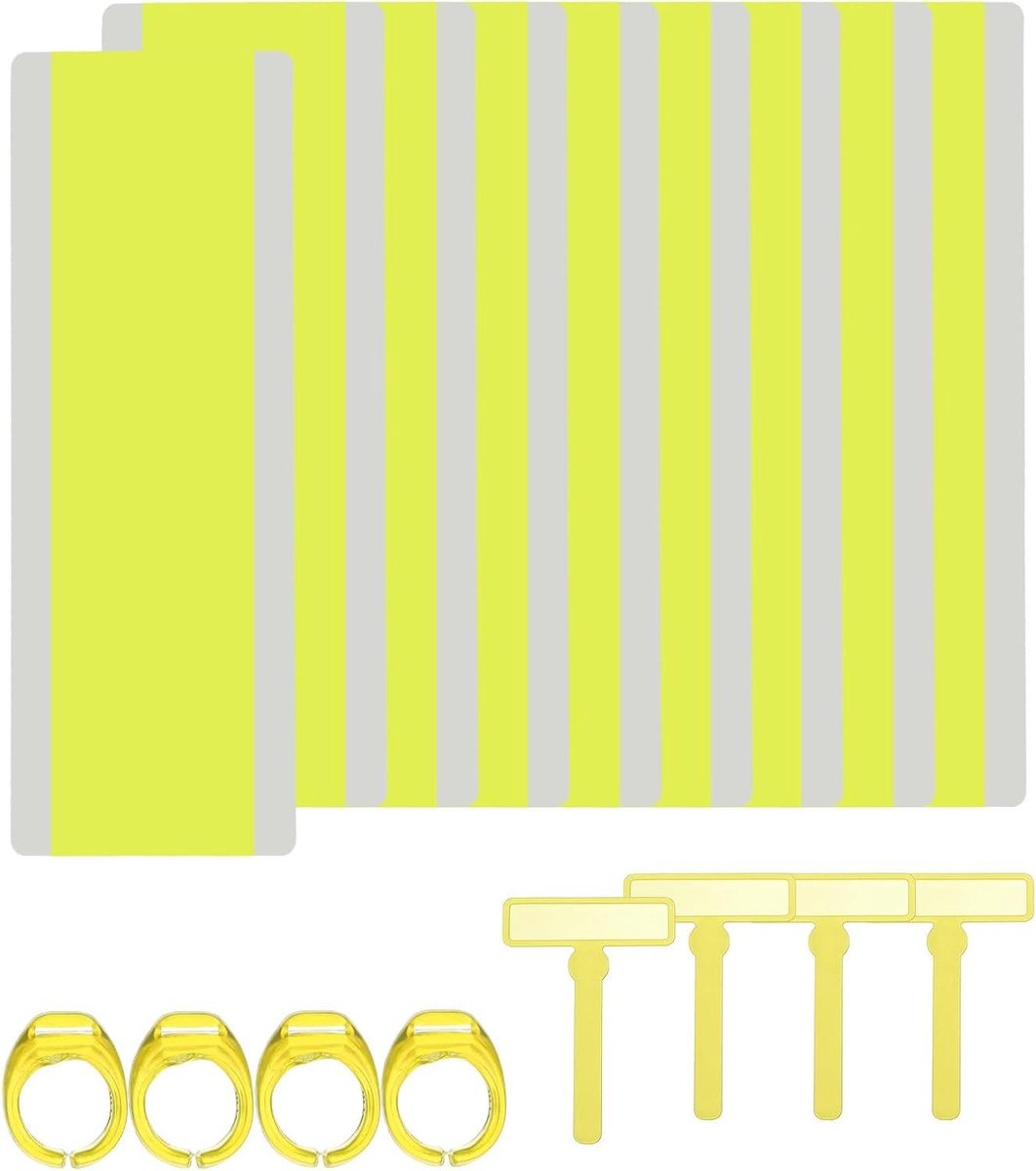 Leeshulpen Set - Geleide Leesstrips - Verbeter Lezen - Visuele Stress Vermindering - 16 Stuks - Geel