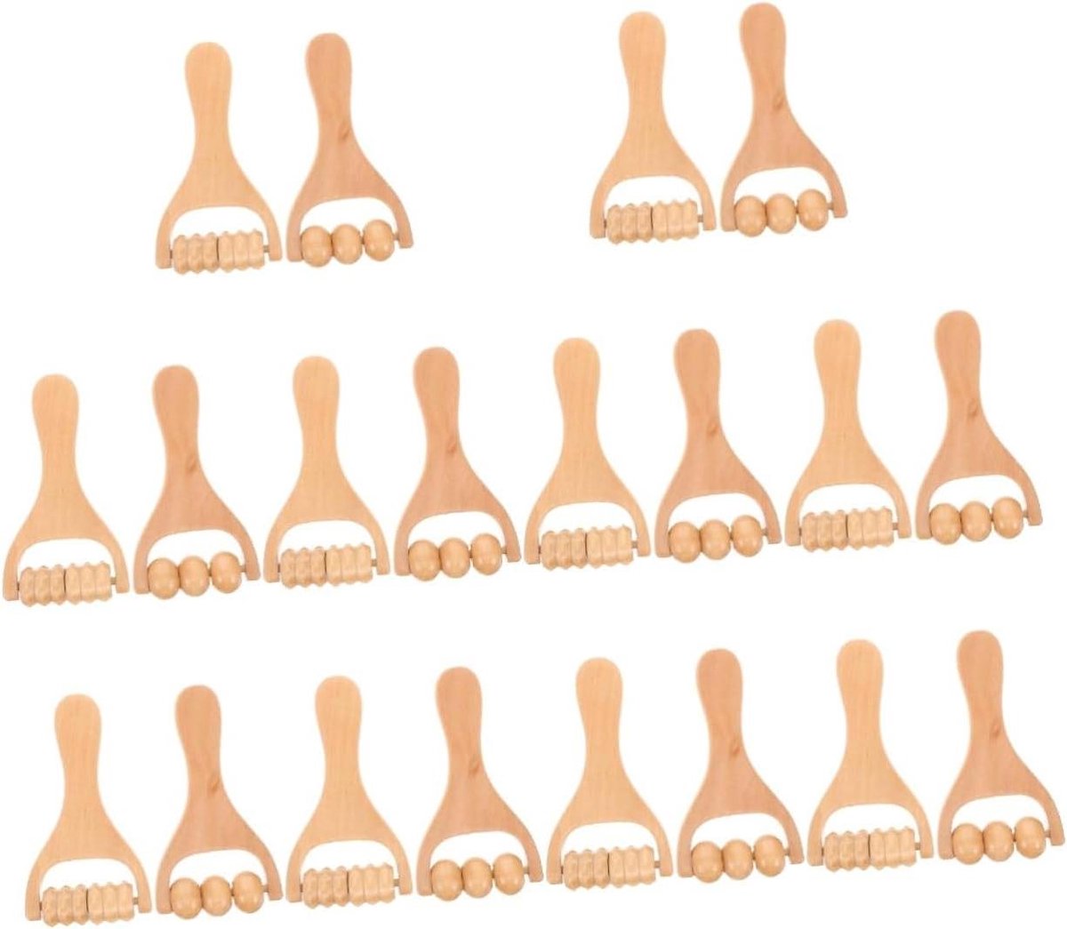 Massage Roller Tool - Spier Stimulator - Ontspanning Lichaam - Ergonomisch Ontwerp - 10 Sets - Khaki