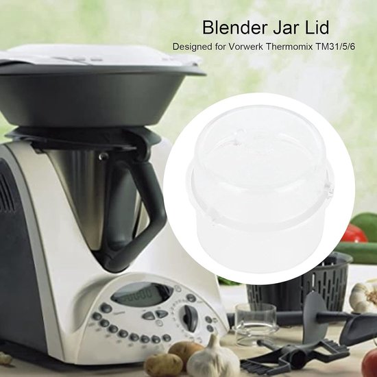 Deksel Blenderkan - Vervangend Deksel - Keukenwerk - 20% Groter Volume - 5.7 cm Monddiameter - Transparant — afbeelding 4