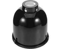 Reptielenlamp Beschermkooi - Warmtelamp Afdekking - Terrarium Klimaat - Aluminium Koepel - 5.7 x 5.7 Inch - Zwart