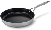 Brabantia Dusk Koekenpan Ø 28cm – 100% PFAS Vrij – Keramische Antiaanbaklaag - Inductie Koekenpan - Vaatwasser- en Ovenbestendig – Grijs