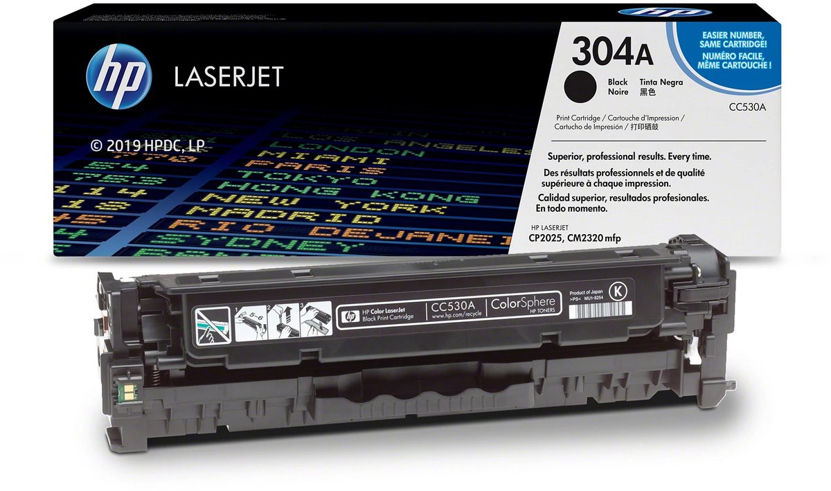 HP 304A - Tonercartridge / Zwart