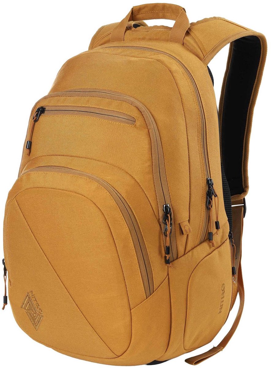 NITRO laptop rugzak rugzak met laptopvak Daypacker Collection Stash 29 Backpack Amber Glow donkergeel