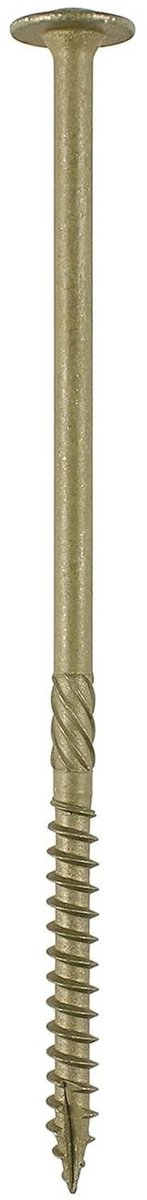 Houten schroeven - Frame schroeven - Constructie bouwen - Zoutnevelbestendig - 50 stuks 8x250 - Groen