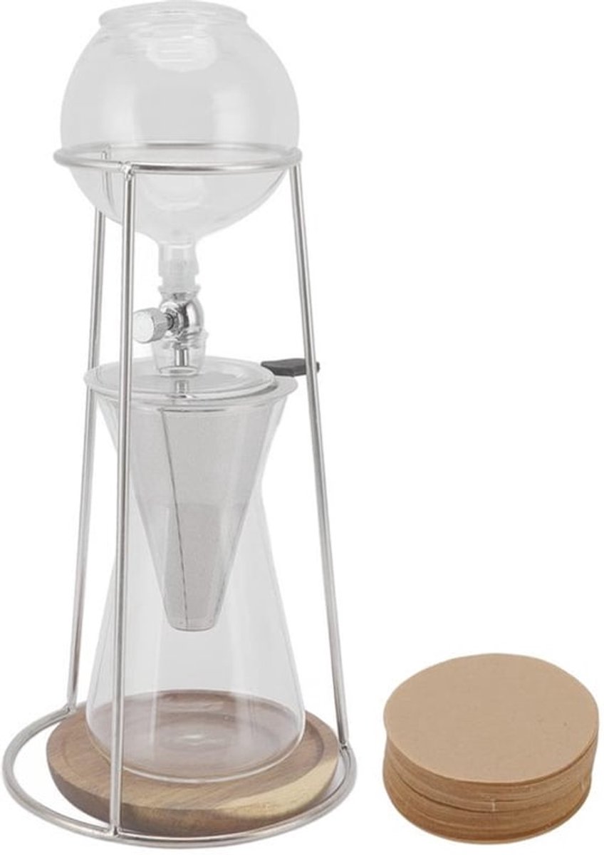 Koffiezetapparaat 600 ml - Cold Brew Drip-koffiezetapparaat - Borosilicaatglas - Eenvoudig te bedienen