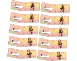 Veiligheidsclips Palletstelling - Palletrek Clips - Magazijn Beveiligen - Snelle Installatie - 7.20X3.00X1.50CM - Khaki