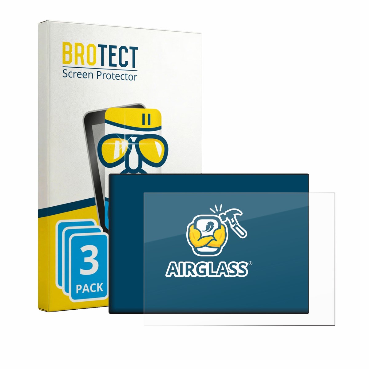 Screenprotector 3 Stuks voor CrossControl CCpilot V1200 Beschermglas transparant