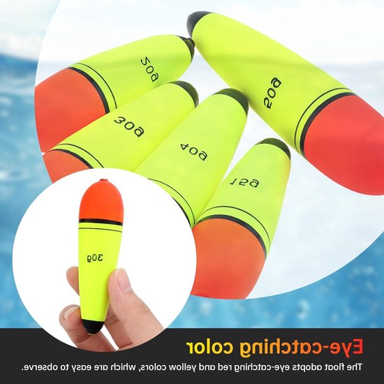 Vissersfloats van EVA-schuim, slip bobbers en drijvers voor zoet- en zoutwater (15, 20, 30, 40, 50g) — afbeelding 5