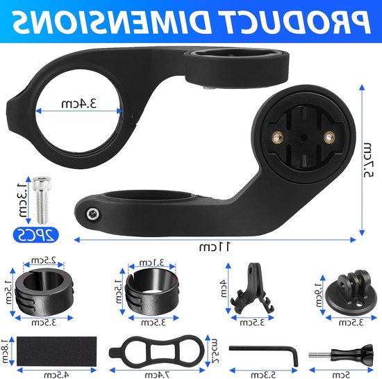 Fietssteun voor Garmin Edge GPS-fietsnavigatie met licht- en camerabevestiging voor optimale ritten — afbeelding 5