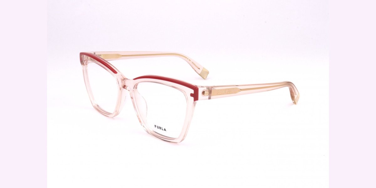 Furla VFU682 Transparent peach 52/17/135 WOMAN Brilmonturen