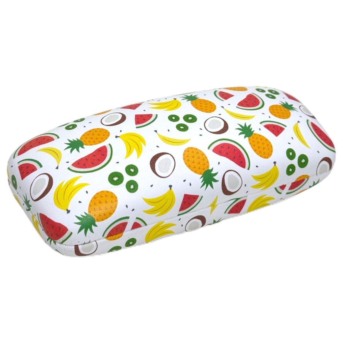 MIJOMA Bril etui met kliksluiting - Hardcase met kunstleren hoes en zachte velours binnenvoering