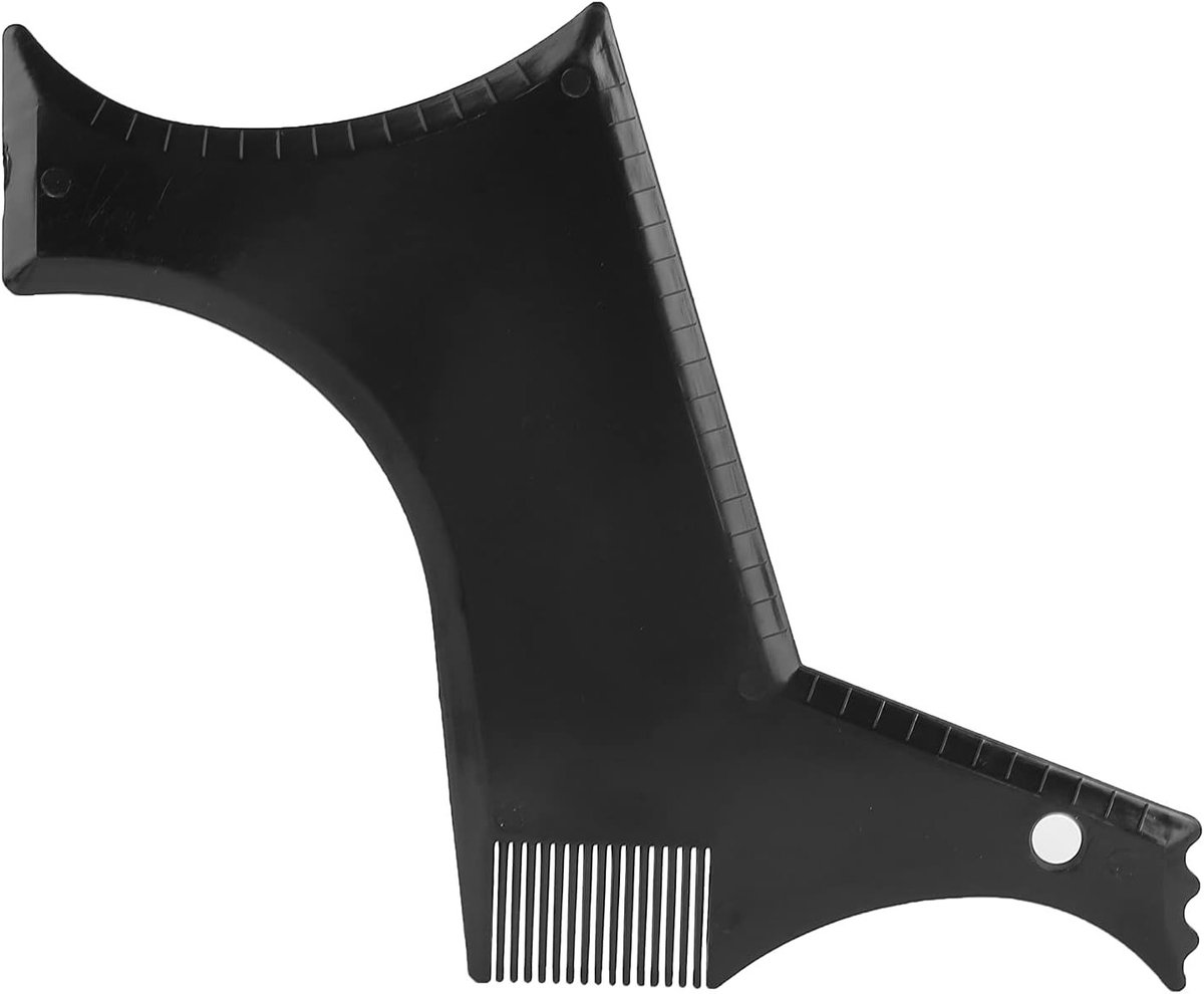 Beard Styling Kam voor het Vormgeven van Baarden, Flexibele Stencil Kam voor Precisie en Nauwkeurigheid, Ideaal voor Baardverzorging en Scheren