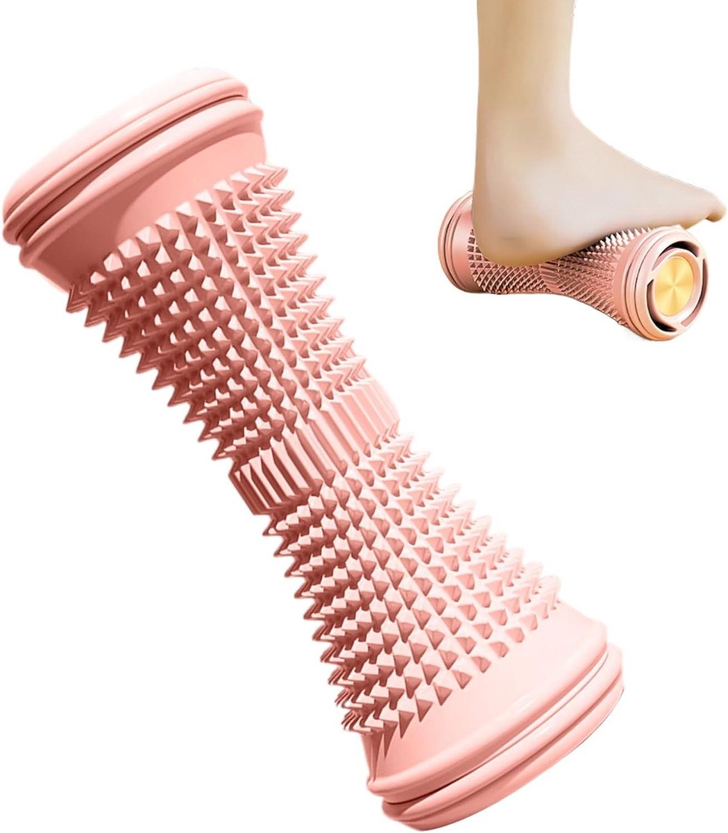 Voetmassage Roller - Voetrol Spierroller - Spierontspanning - Diepe Weefsel Massage - 19 x 7.7 x 7.7 cm - Violet/Grijs