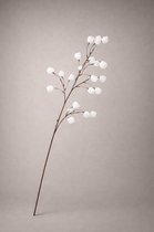 Lampionplant wit zijde - zijden bloemen - 3 stelen - onderhoudsvrij - 99 cm - kunstbloemen