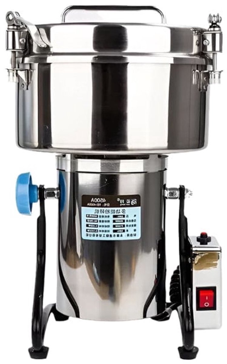 Kruidenmolen - Hakmolen - Specerijenmolen - Koffiemolens - Molen - 4500g - 220V - Swing Type - Elektrische - Ultra-fijne Grinder voor Kruiden en Droge Ingrediënten - Commerciële Kruidenmaler - Graanmolen