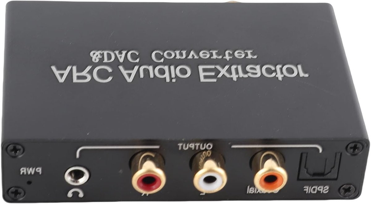 HDMI ARC Audio Return Converter met DAC, Optische SPDIF en Coaxiale 3.5mm Hoofdtelefoonpoort voor Thuisbioscoop en TV Geluidssystemen