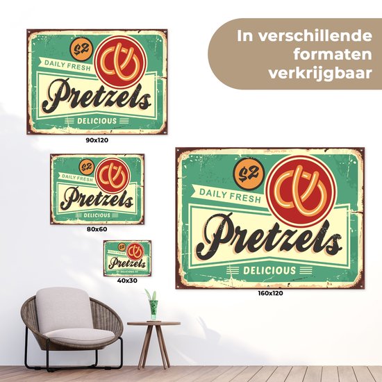 Décoration de Jardin Bretzel - Vintage - Citation - 40x30 cm