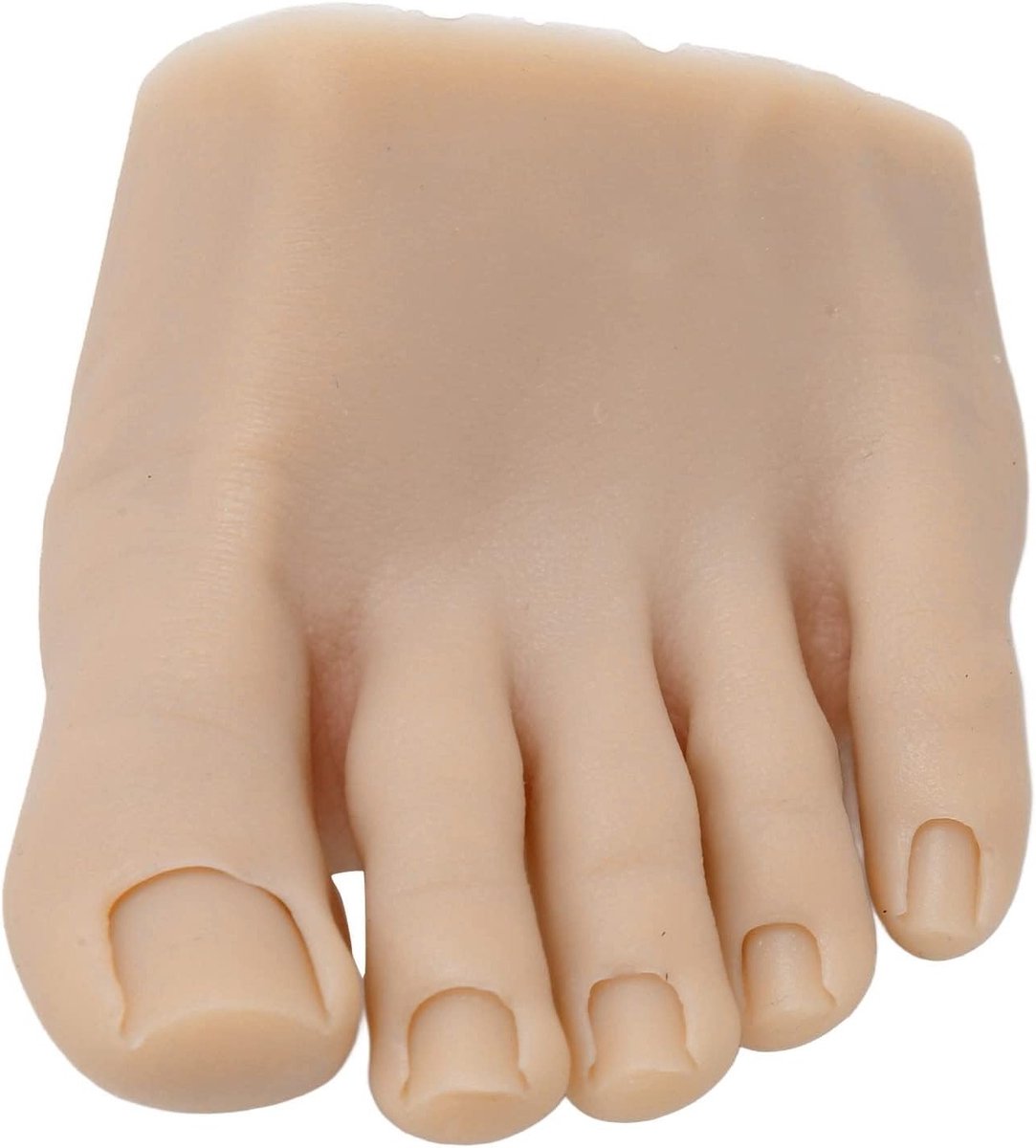 Zachte Silikonenvorm voor Manicure Training - Half Voet Nagelmodel, Perfect voor Nagelstylisten en Opleiding