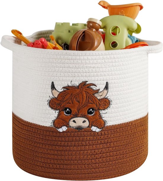 Decoratieve Opbergmand voor Speelgoed - Ideaal voor Baby's en Kinderen, Perfect voor Badkamer en Verschoontafel, Ruimtebesparende Oplossing voor Organisatie
