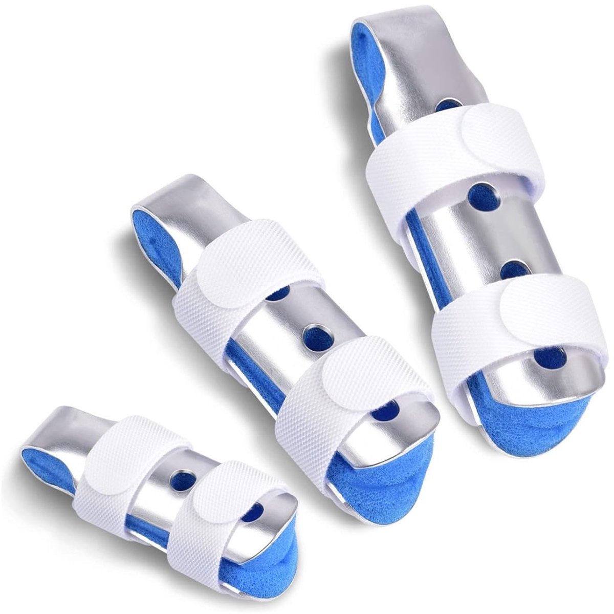 Vingerbescherming met 3 Stuks, Stacking Splint voor Breuk en Artritis, Ondersteuning voor Midden- en Kleine Vinger