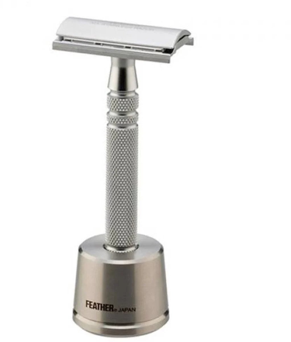 Feather - Roestvrij Staal - Safety Razor - Mat Chroom