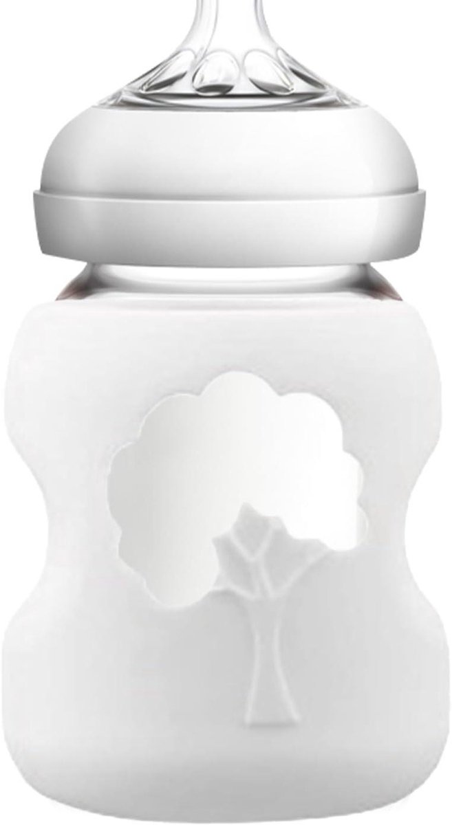 Siliconen Flessenhoes - Flesbeschermer Babyfles - Fles Beschermen - Antislip Krasbestendig - 150ml 270ml - Meerkleurig