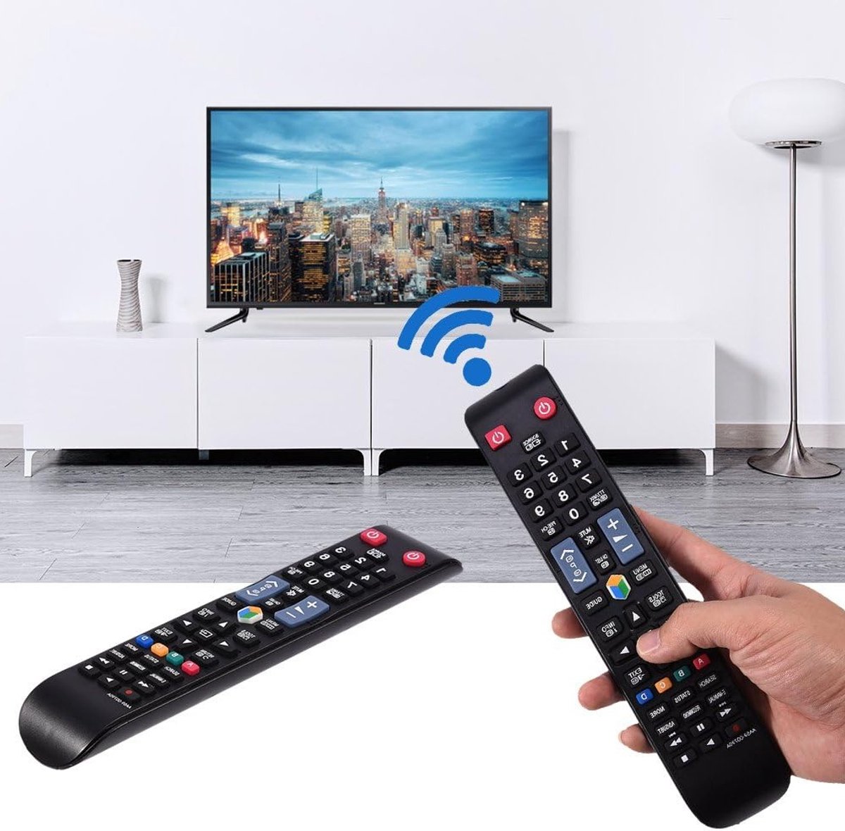 Universele Smart TV Afstandsbediening voor Samsung, Vervangingsafstandsbediening voor Diverse Modellen, Compatibel met Aa59-00790a en Bn59-01178b