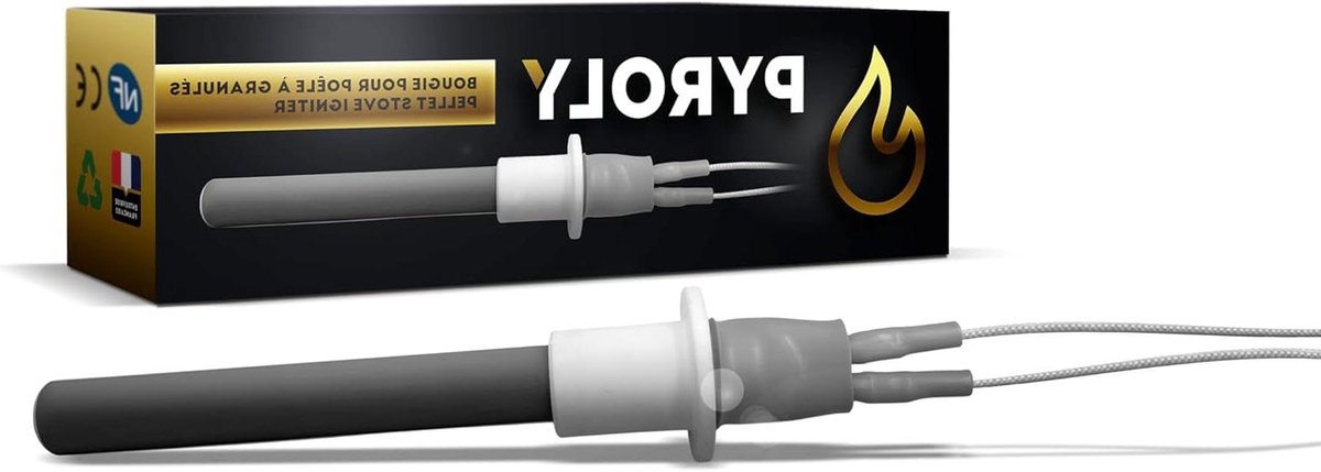 Keramische Bougie - Pelletkachel Gloeibougie - Pelletkachel Reparatie - Hoge Kwaliteit Productie - 96-76 mm