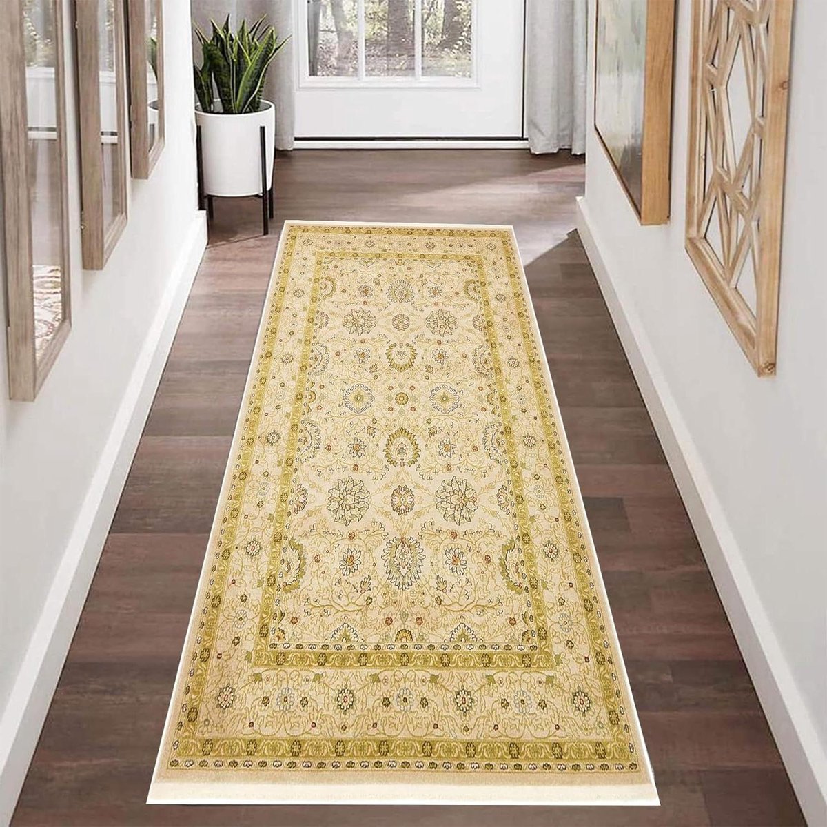 Vloermat Loper - Tapijt Runner - Veilig Lopen - Sterke Antislip Grip - 70 x 250 cm - Geel