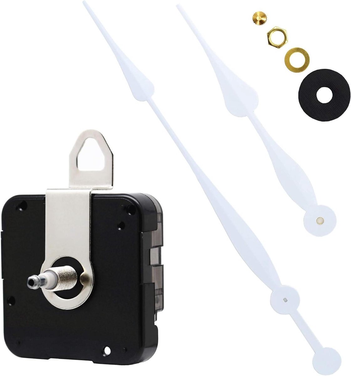 Klok Bewegingsmechanisme - Uurwerk Vervanging - Klok Reparatie - Hoge Koppel Motor - 30cm Lange Wijzers - Wit