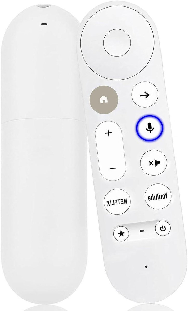 Vervangende Afstandsbediening - Smart TV Bediening - Streamen en Zappen - Met Spraakfunctie - 14.5 x 4.2 cm - Wit