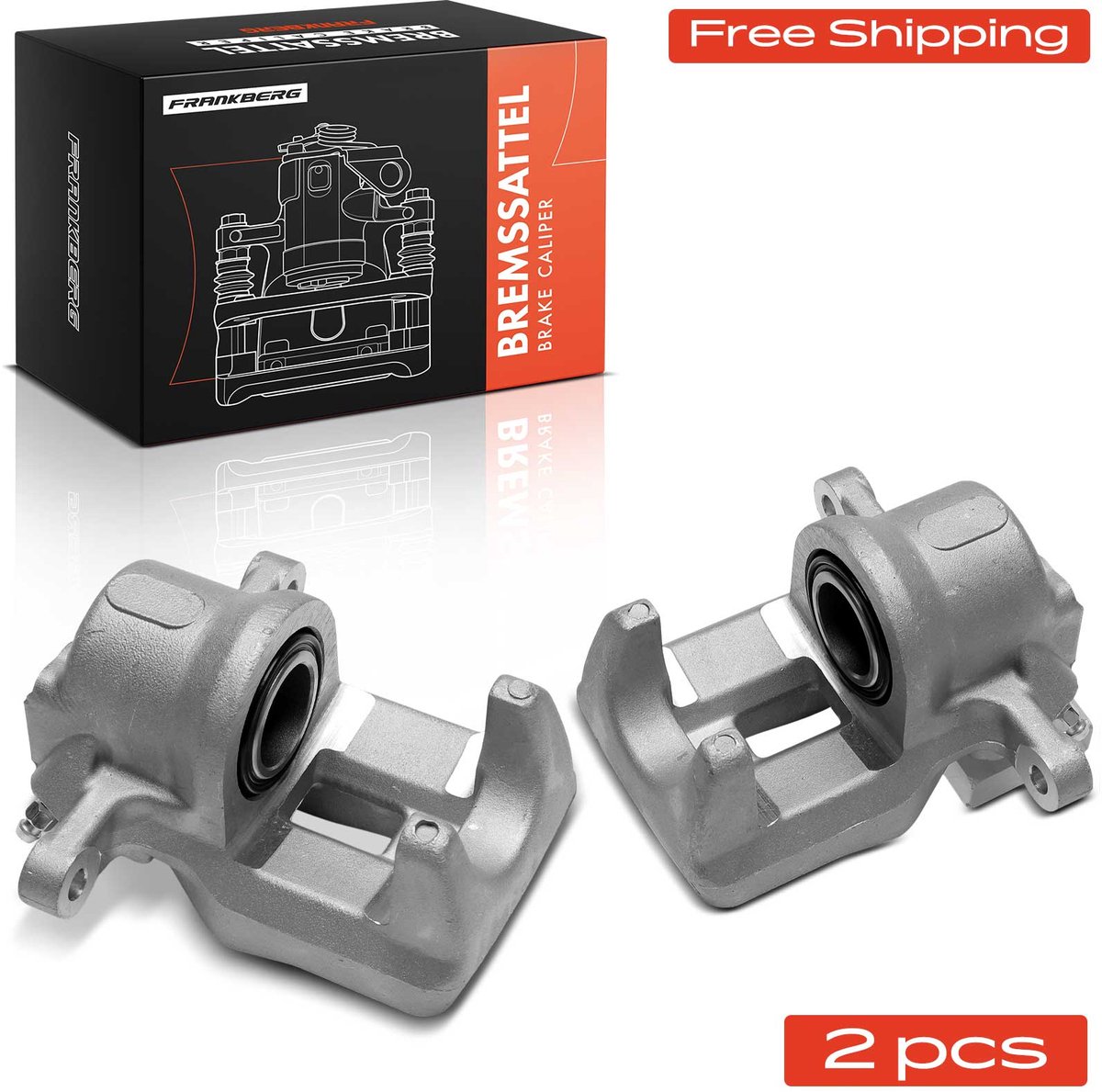 Frankberg 2x Remklauw Achteras voor Toyota RAV 4 III A3 IV A4