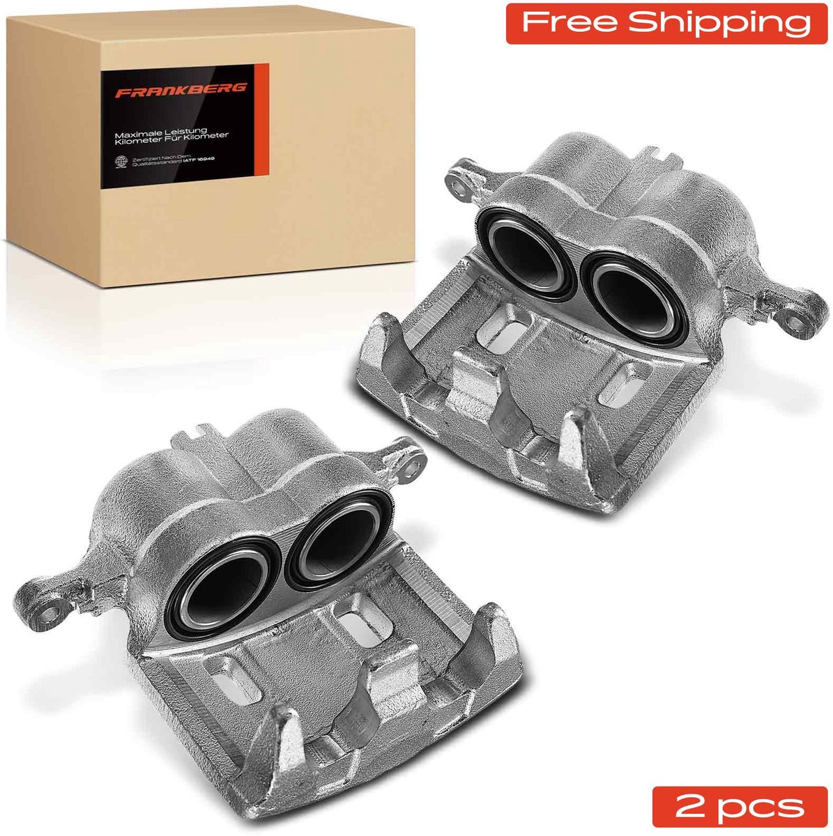 Frankberg 2x remklauw vooras voor Nissan X-Trail T30 2001-2013