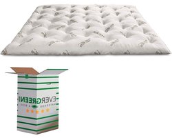 Topmatras Tweepersoons - Matras Topper - Betere Slaapcomfort - Met Aloë Vera - 160x190 cm - Wit