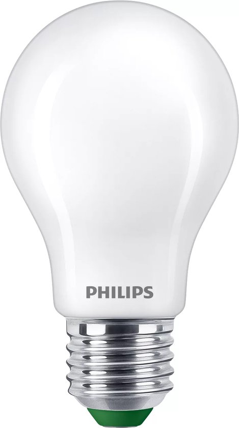 Philips LED-lamp, model A60, matglas, E27 fitting, warmwit licht.
