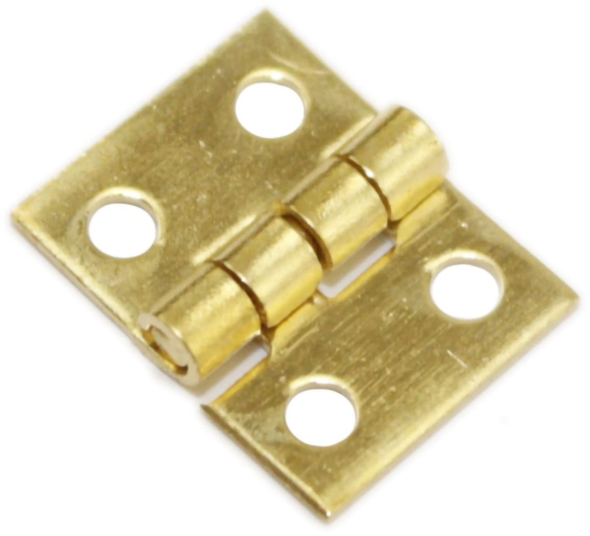 Allecto - stuks Mini Messing Scharnieren 1/4in met Schroeven voor DIY en Meubels