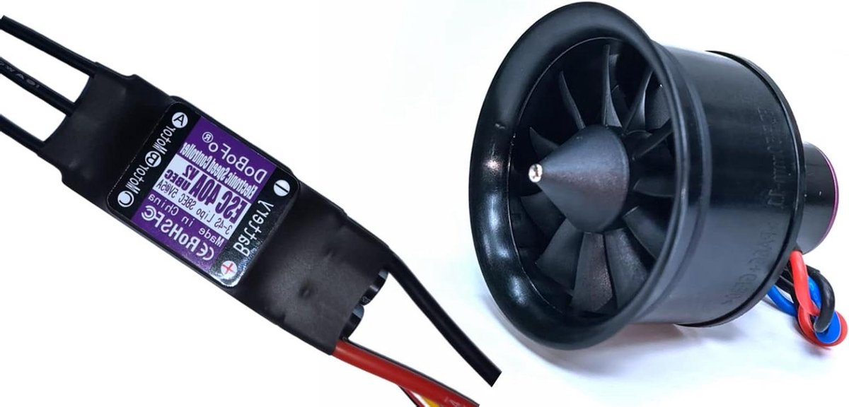 RC Straalmotor - Elektrische Ventilator - Vliegtuigmodel Aandrijving - Lichtgewicht Krachtig Ontwerp - 50mm 11 Bladen