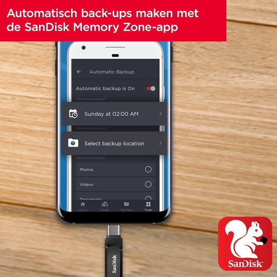 USB Flash Drive - Dual Drive Go - Bestanden Overzetten - Dubbele Connectoren - 512GB - Zwart — afbeelding 4