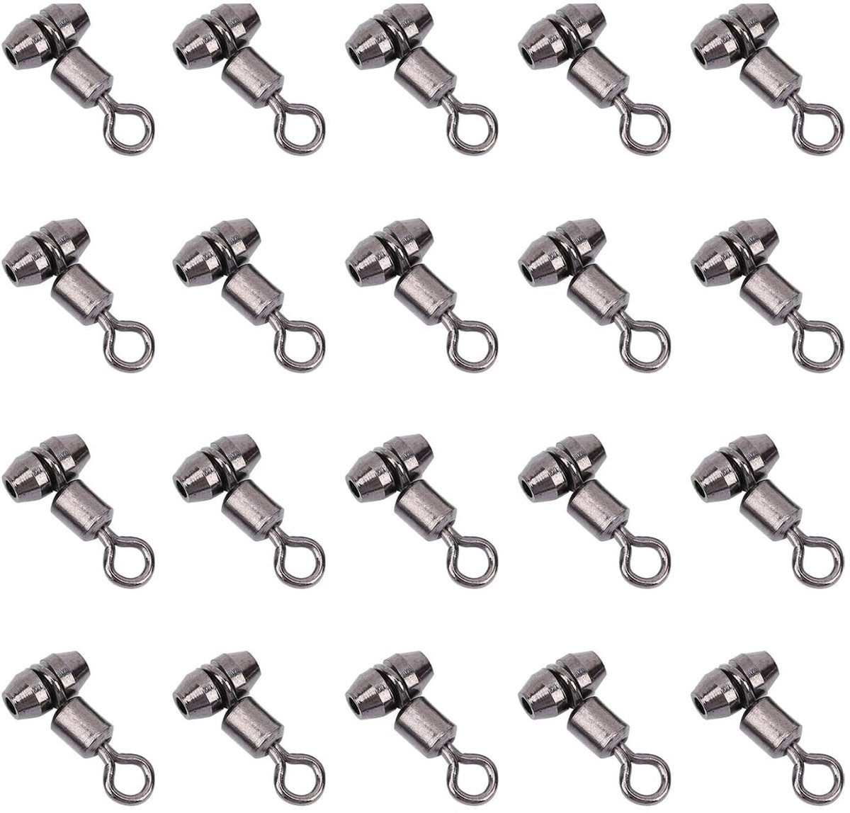 20PCS T-vormige Vistuigen Kogels - Koper Swivels voor Zoet- en Zoutwater