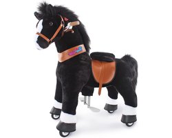 Rijpaard Speelgoed - Loop paard - Actief Spelen - Kindervoeding Beweging - Model U - Zwart