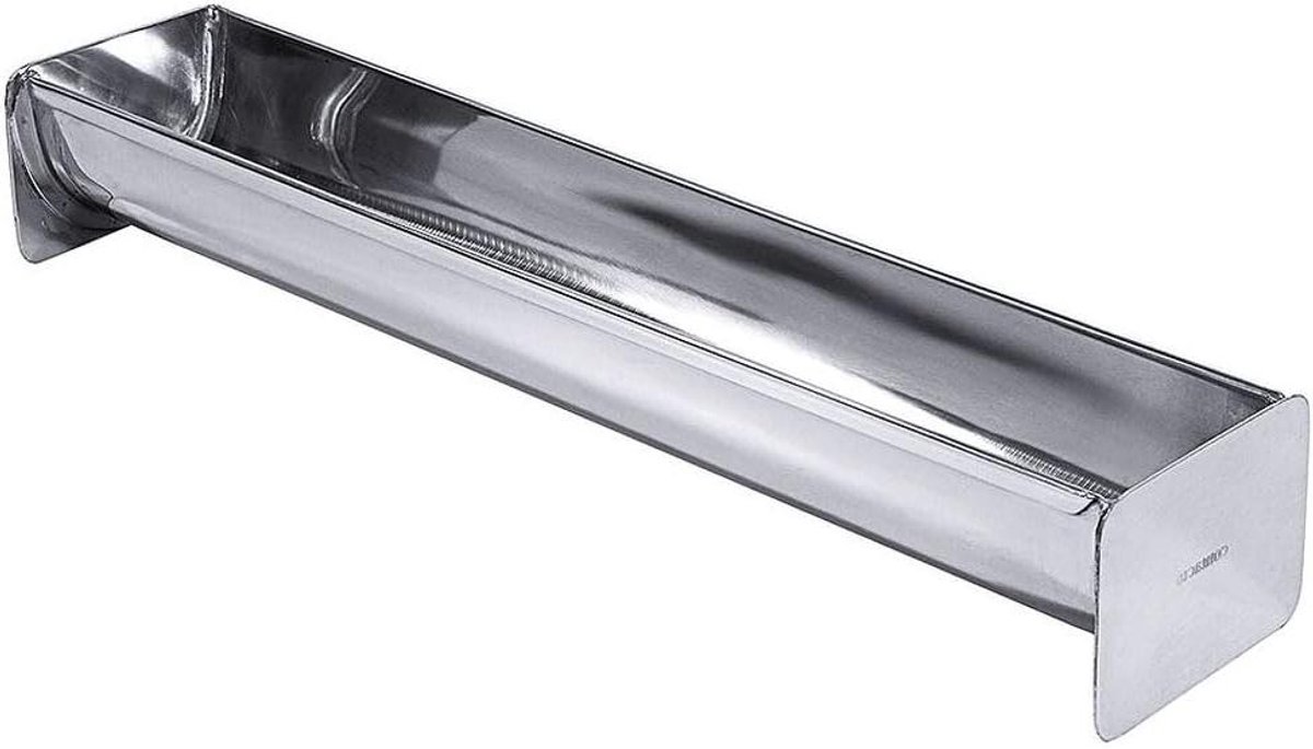 Terrinevorm Roestvrij Staal - Cakevorm Dakgoot - Bakken - Extra Zware Kwaliteit - 35 cm