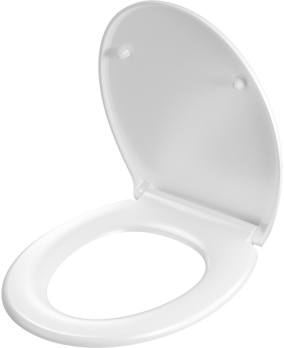 KUTAS Verhoogde WC-bril - Lange O-Vorm - Soft Close (80000 sluitingen) - Quick-Release - 250 kg - Wit
