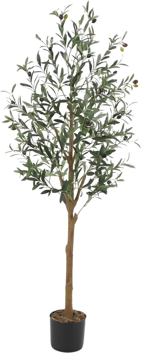 Kunstmatige Olijfboom Set 2 Stuks 120/150 cm - Grote Kunstplanten voor Binnen - Woonkamer & Kantoor