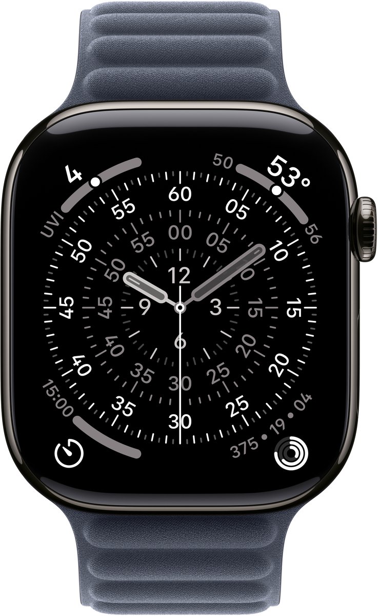 Apple Watch 46mm Magnetic Link: Marineblauw - S/M