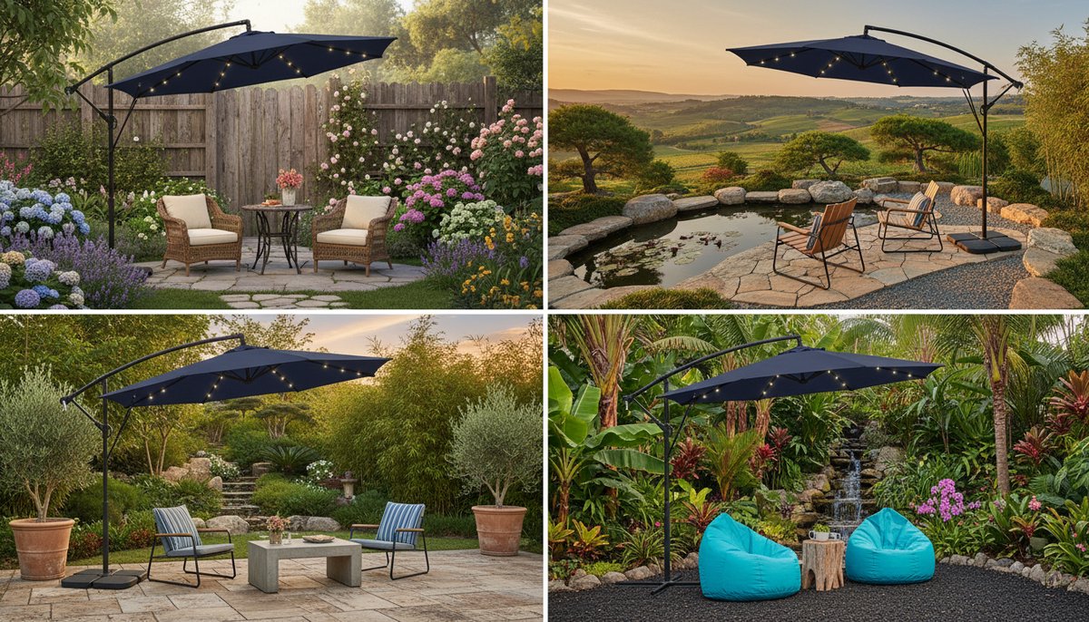 Rechthoekige Parasol 300x200 cm – Bellavero Luxe Tuinparasol met Zwengel, Kantelbaar 30°, UV50+ Bescherming, Waterafstotend, Ventilatieopening, Grote Terras Parasol voor Tuin & Balkon, Zonder Voet ...