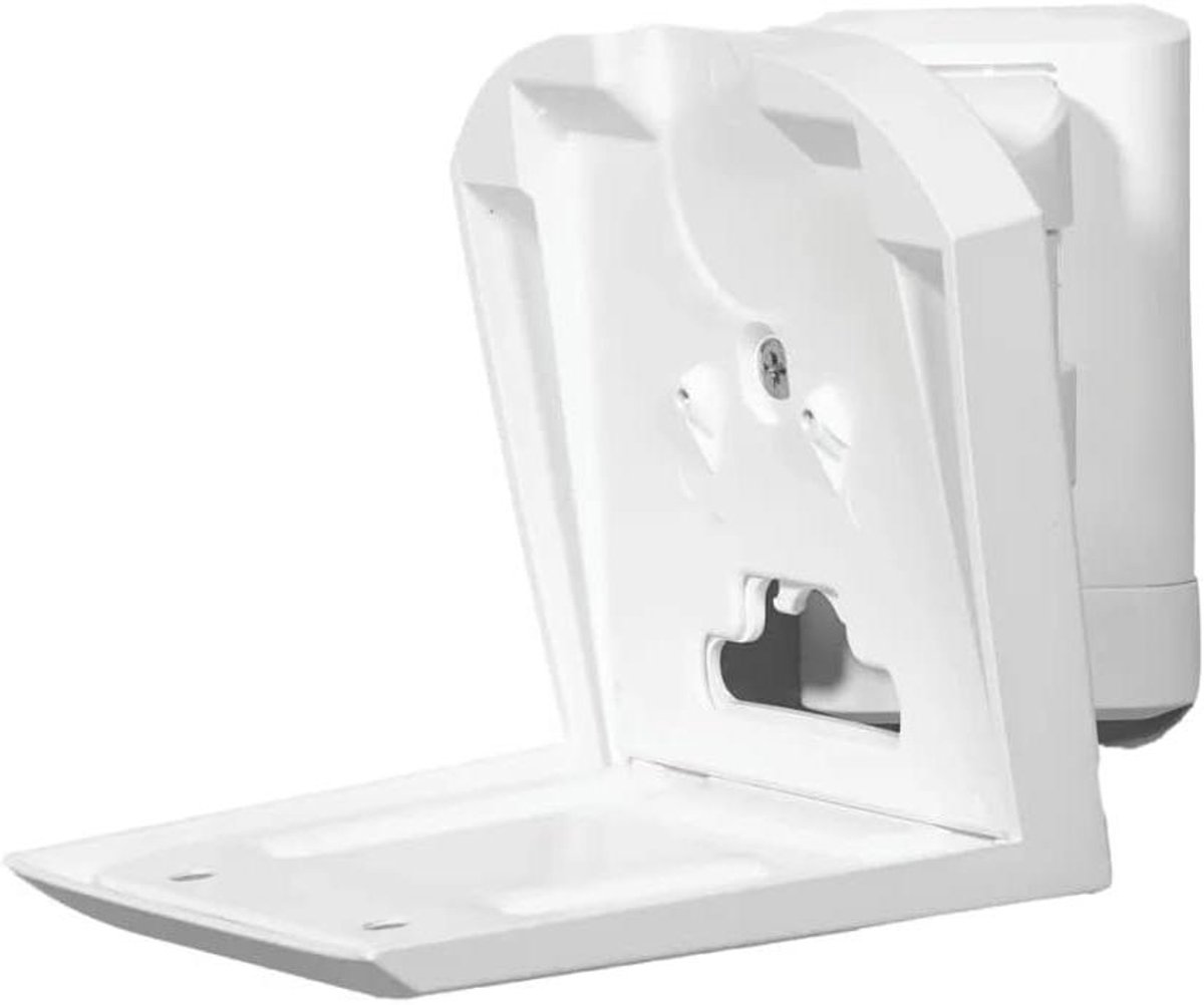 Luidspreker Wandsteun - Muurbeugel Houder - Optimale Luisterhoek - Gereedschapsloze Verstelling - 17.5 x 12.5 x 12.2 cm - Wit