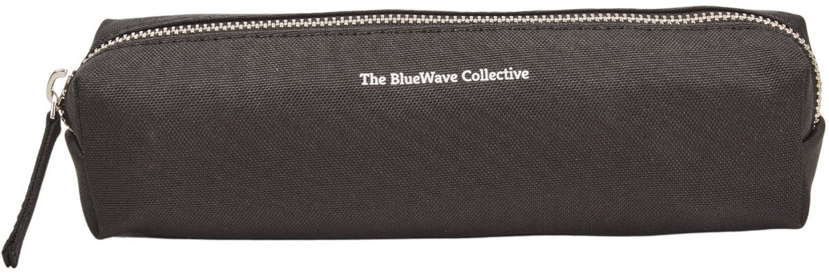 Etui Pennenzak – School & Werk – Volwassenen, Jongens & Meisjes – Duurzaam Gerecycled Materiaal – Midnight zwart – The BlueWave Collective